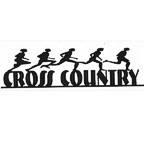 Cross Country Title Strip - 11" x 3" - Black Sillouette