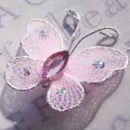 Butterfly - 1" Light Pink