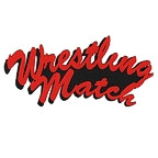 Wrestling Match 2 Color Laser Design