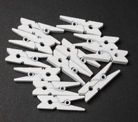 Baby Clothes Pins (12 Pack) - White