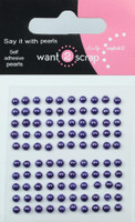 Baby Bling - Purple Pearls - 100 Count - 2.5mm