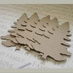 Pine Tree Chipboard Embellishments - Pack of 4