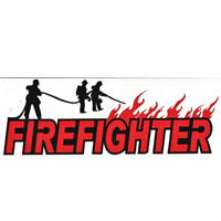 Firefighter with Flames Title Strip