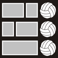 Volleyballs - 12x12 Overlay