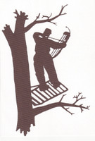 Archer in Tree Stand - Die Cut