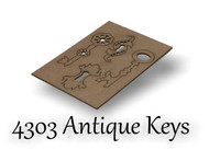 Antique Keys and Keyholes - Chipboard