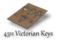 Victorian Keys and Lock - Chipboard