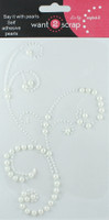 Frilly Flourish Swirl - White Pearl