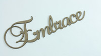 Embrace - Fancy Chipboard Word
