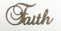 Faith - Fancy Chipboard Word