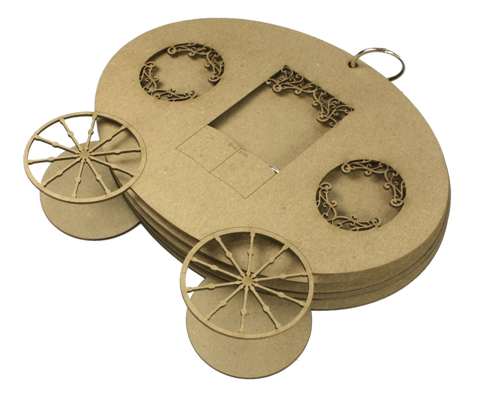Carriage Chipboard Album Want2Scrap