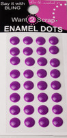 Enamel Dots 8mm Stone Size - Purple