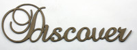 Discover - Fancy Chipboard Word