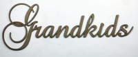 Grandkids - Fancy Chipboard Word