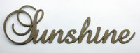 SUNSHINE - Fancy Chipboard Word