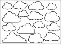 Clouds  - Stencil