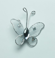Butterfly - 1" Silver