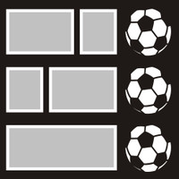 Soccerballs - 12x12 Overlay