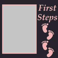 First Steps - Pink - 6x6 Overlay