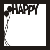Happy - 12x12 Overlay