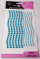 250 Count Rhinestones Turquoise