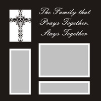The Family that Prays Together - 12x12 Overlay