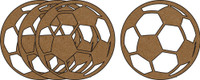 Soccerballs 4 Pack - Chipboard Shapes