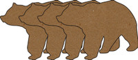 Bears 4 Pack - Chipboard Shapes