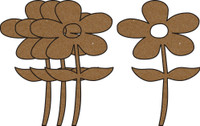 Daisies 4 Pack - Chipboard Shapes