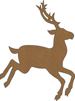 Reindeer - Large Chipboard Embellishment