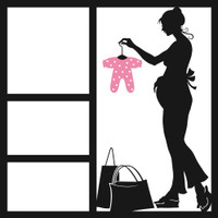 Babies first Outfit - Pink - 12x12 Overlay