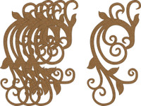 Chipboard Embellishments - Pack of 4 - Style E