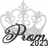 Prom with Crown and Year - Die Cut