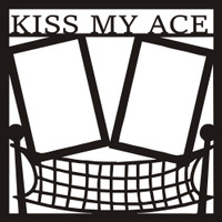 Kiss my Ace - Volleyball - 12x12 Overlay