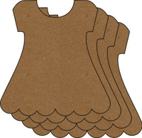 Dress 4 Pack - Chipboard Embellishments