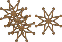 Snowflakes #4 - 4 Pack Chipboard Embellishment