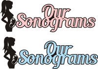 Our Sonograms (Available in Pink or Baby Blue - Title Strip