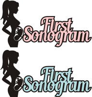 First Sonogram (Available in Pink or Baby Blue - Title Strip