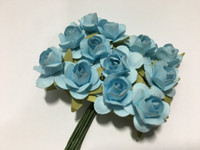 LT Blue Mini Paper Flower 8050E