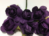 Purple 1" Paper Flower  8009E