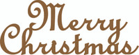Merry Christmas - Chipboard Quote