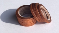 Washi Tape 1/4 Inch 10 Pack - Toffee Glitter