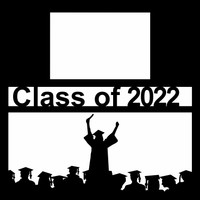 Class of 2018 with Female Graduate - 12 x 12 Overlay