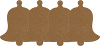 Bell - Small 4 Pack - Chipboard Embellishment