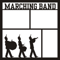 Marching Band Pg 1 - 12 x 12 Scrapbook OL