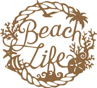Beach Life Frame- Chipboard Embellishment