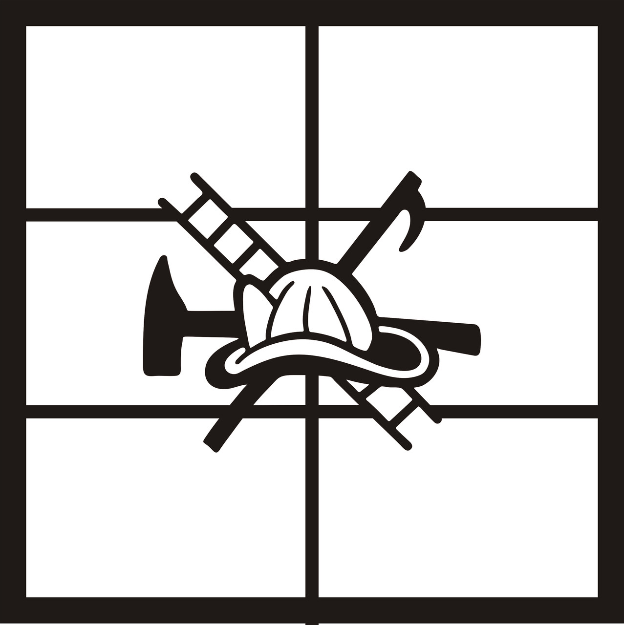 Fire Fighter Pg 2 - 12 x 12 Scrapbook Overlay - Want2Scrap