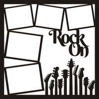 Rock On - 12 x 12 Scrapbook Overlay