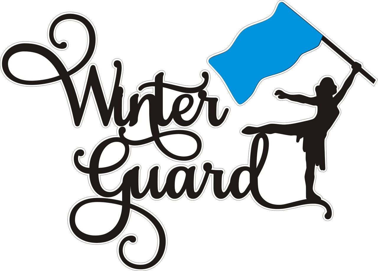 Winter Guard (pick your color flag) Laser Die Cut Want2Scrap