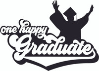 One Happy Graduate - Laser Die Cut